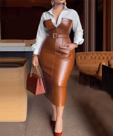 Sienna Empress Belted Dress - TORFEO