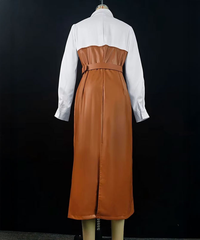 Sienna Empress Belted Dress - TORFEO