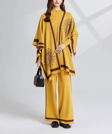 Mustard Yellow The Luxe Serenity Ensemble - TORFEO