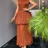 Sahara Layered Pleats Dress - TORFEO