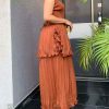 Sahara Layered Pleats Dress - TORFEO
