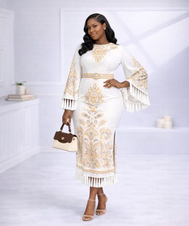 Aristocrat Print Tassel Dress - TORFEO