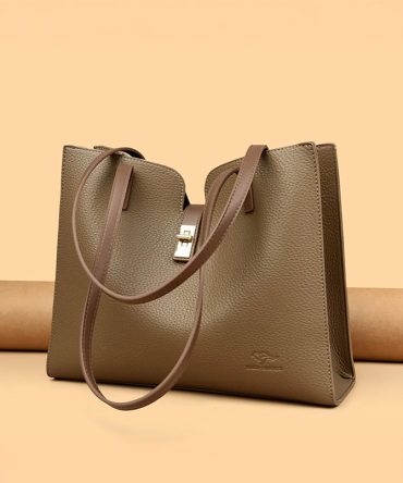 Khaki City Muse Tote - TORFEO