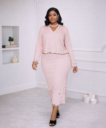 Rhinestone Two Piece Set - TORFEO