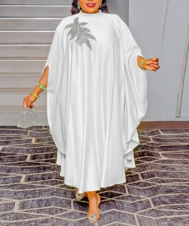 Batwing Asymmetrical Dress - TORFEO