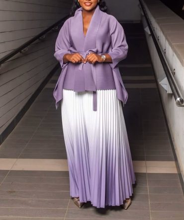 Lavender Miyake Set - TORFEO