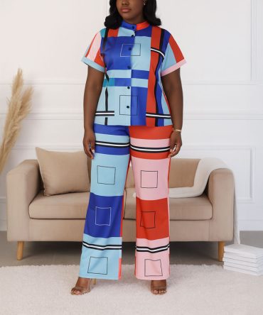 Color Block 2-Piece Set - TORFEO