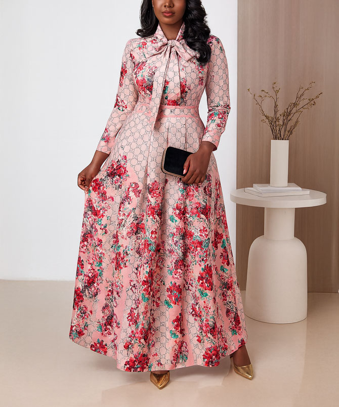 Necktie Rose Dress - TORFEO