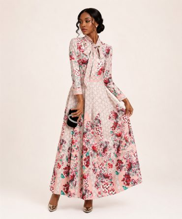 Necktie Rose Dress - TORFEO