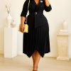 Pleated Blazer Dress - TORFEO