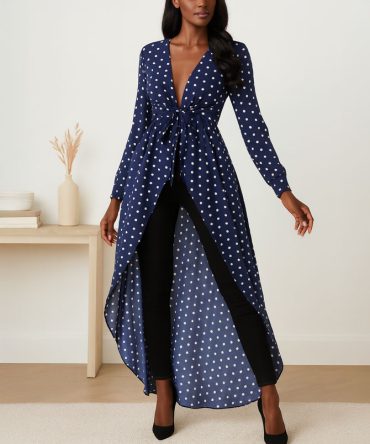 Polka Dot High-Low Top - TORFEO