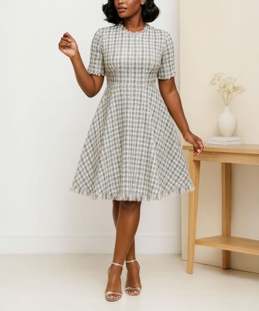 Textured Tweed Dress - TORFEO