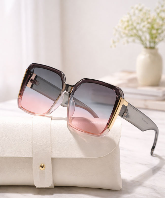 Blush Pink Lumiere Fade Sunglasses - TORFEO
