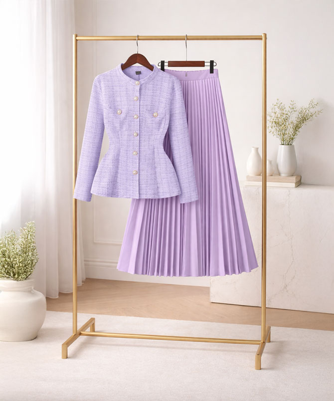 Modern Heiress Set hanging on a rack - TORFEO