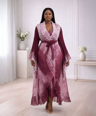 Burgundy Regal Flow Two Piece - TORFEO