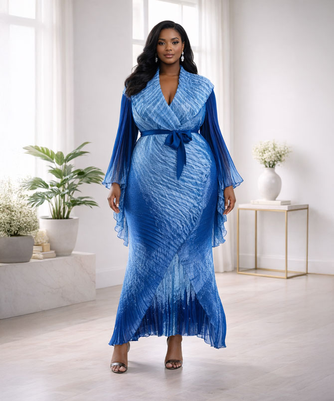Blue Regal Flow Two Piece - TORFEO