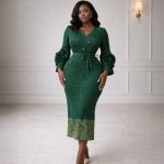 Appliques Miyake Midi Dress