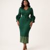 Appliques Miyake Midi Dress - TORFEO