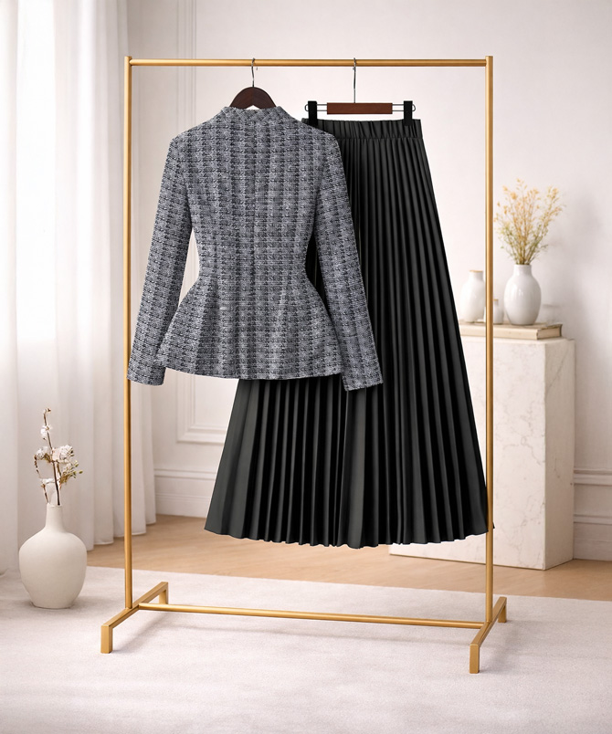 The Black Modern Heiress Set in a rack - TORFEO