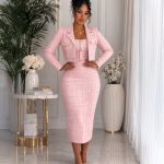 Parisian Blush Tweed Set