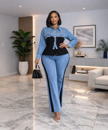 Street Chic Denim Set - TORFEO