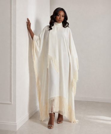 Fringe Flow Kaftan Dress - TORFEO
