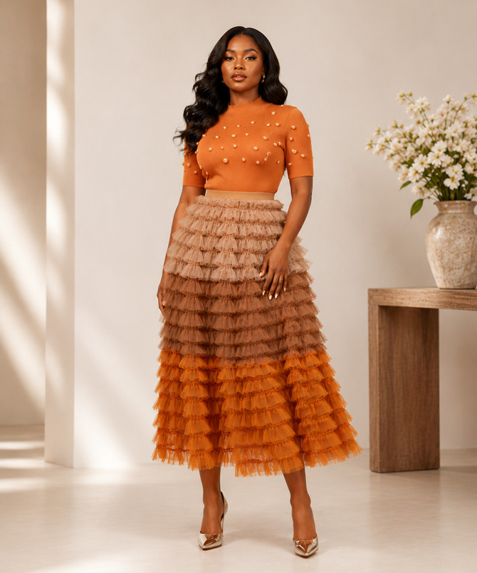 Belle Two-Piece Skirt Set - TORFEO