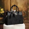 Black Butterfly Textured Handbag - TORFEO