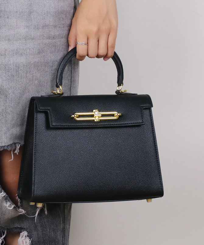 Black City Muse Structured Bag - TORFEO