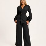 Celine Ruffle Sleeve Set